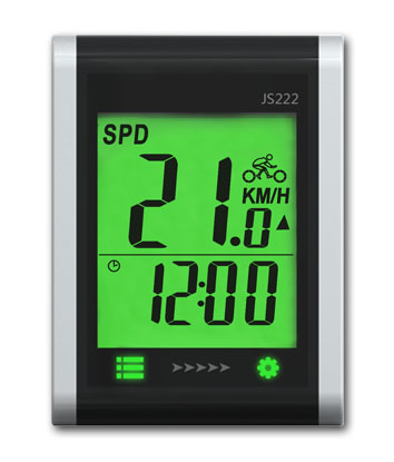 Wireless touchpad cycle computer
